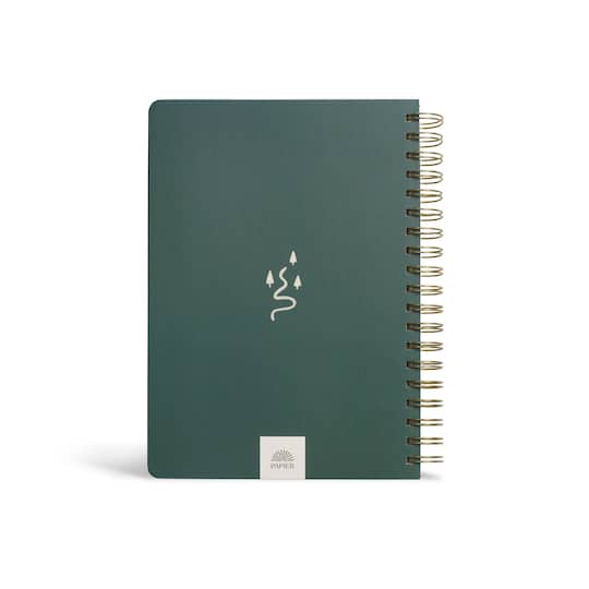Papier 7.75" x 10" Off Piste Hardcover Spiral Guided Travel Journal